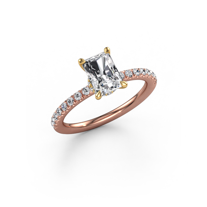 Bild von Verlobungsring Crystal RAD 4 585 Roségold Diamant 1.31 crt