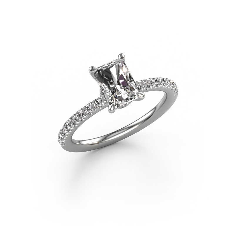 Image of Engagement ring Crystal RAD 4 950 platinum Diamond 1.31 crt