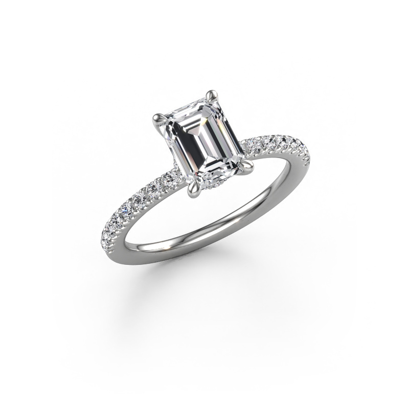 Image of Engagement ring Crystal EME 4 950 platinum Diamond 1.81 crt