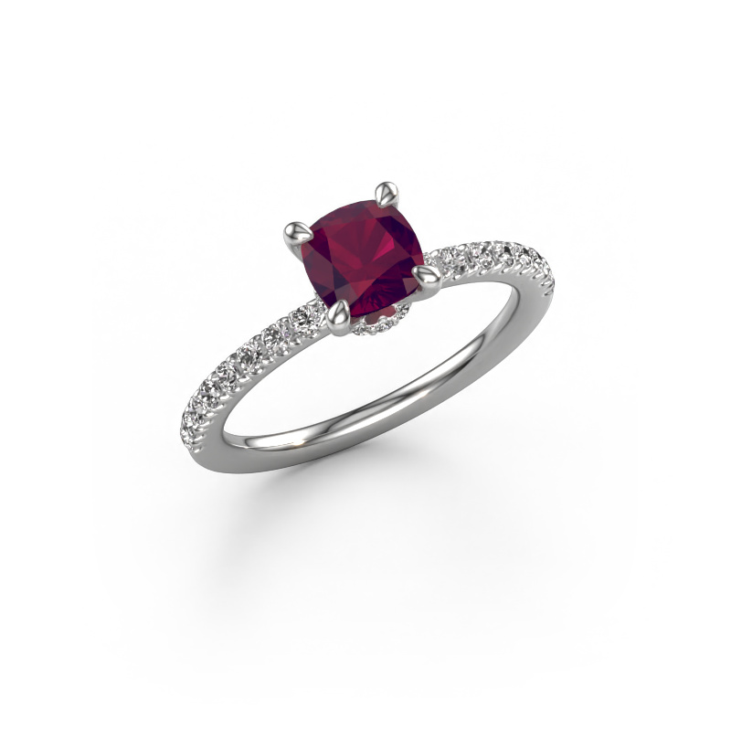 Bild von Verlobungsring Crystal CUS 4 950 Platin Rhodolit 5.5 mm