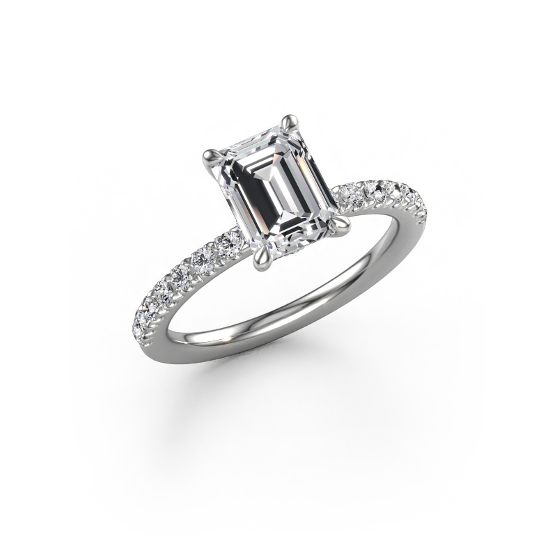 Bild von Verlobungsring Crystal EME 4 950 Platin Lab-grown Diamant 2.11 crt
