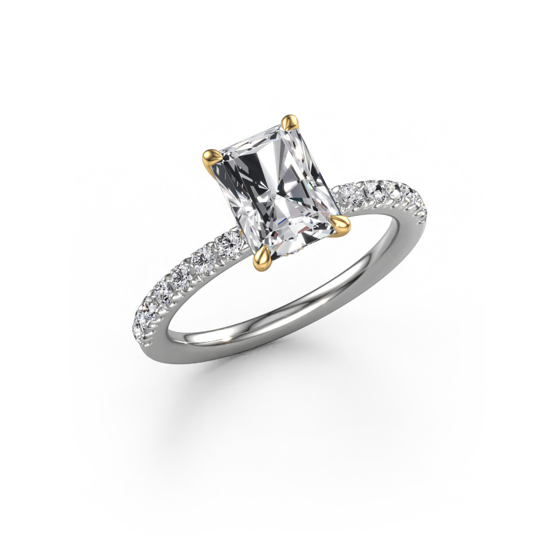 Bild von Verlobungsring Crystal RAD 4 585 Weißgold Lab-grown Diamant 2.11 crt