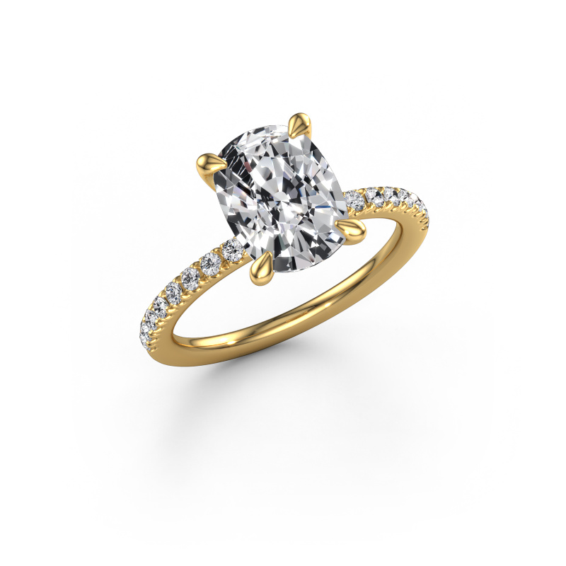 Image of Engagement ring Crystal CSH 4 585 gold Lab grown diamond 2.82 crt