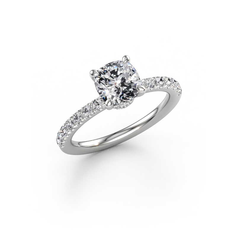 Bild av Förlovningsring Crystal CUS 4 585 vitt guld Labbodlad diamant 1.86 crt