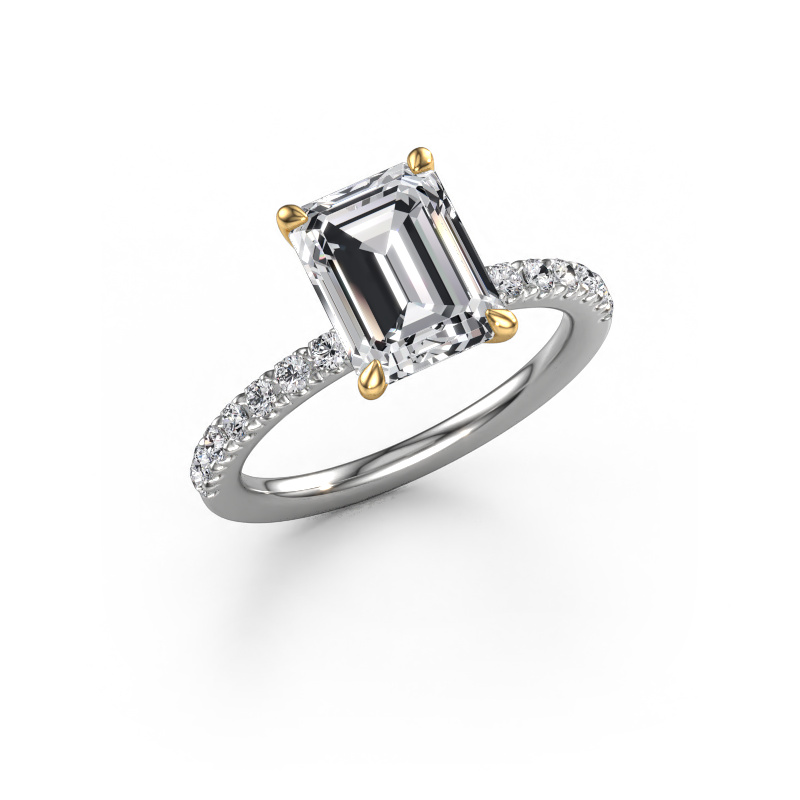 Image de Bague de fiançailles Crystal EME 4 585 or blanc Diamant 2.87 crt