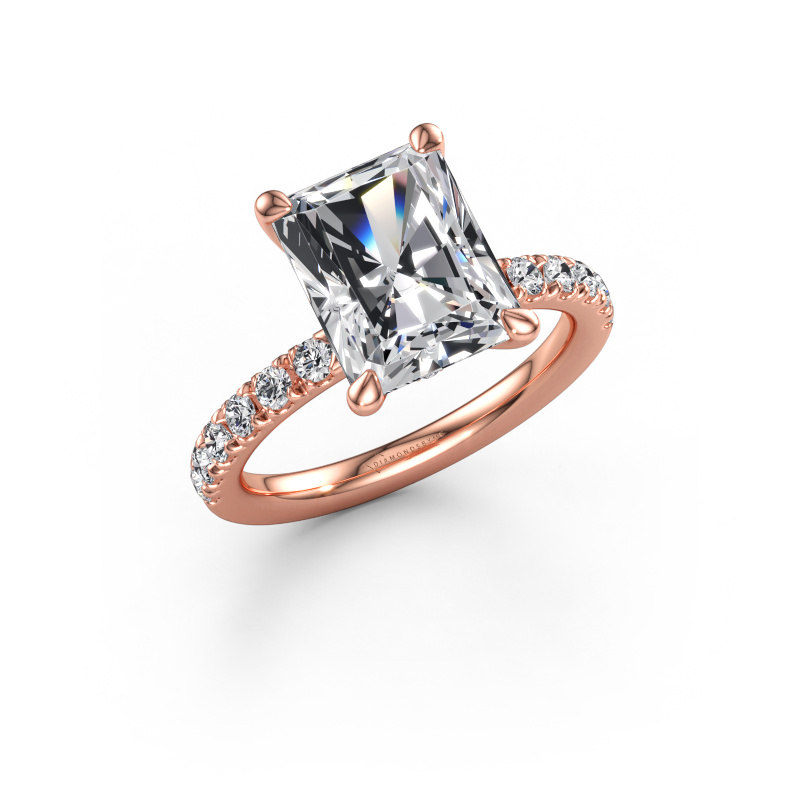 Bild av Förlovningsring Crystal RAD 4 585 roséguld Diamant 3.950 crt