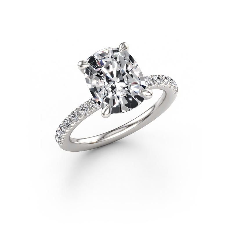 Immagine di Anello di fidanzamento Crystal CSH 4 950 platino Diamante lab grown 3.86 crt