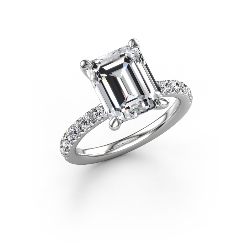 Image de Bague de fiançailles Crystal EME 4 950 platine Diamant synthétique 3.950 crt