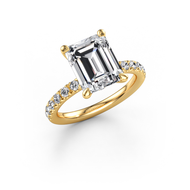 Immagine di Anello di fidanzamento Crystal EME 4 585 oro Diamante lab grown 3.950 crt