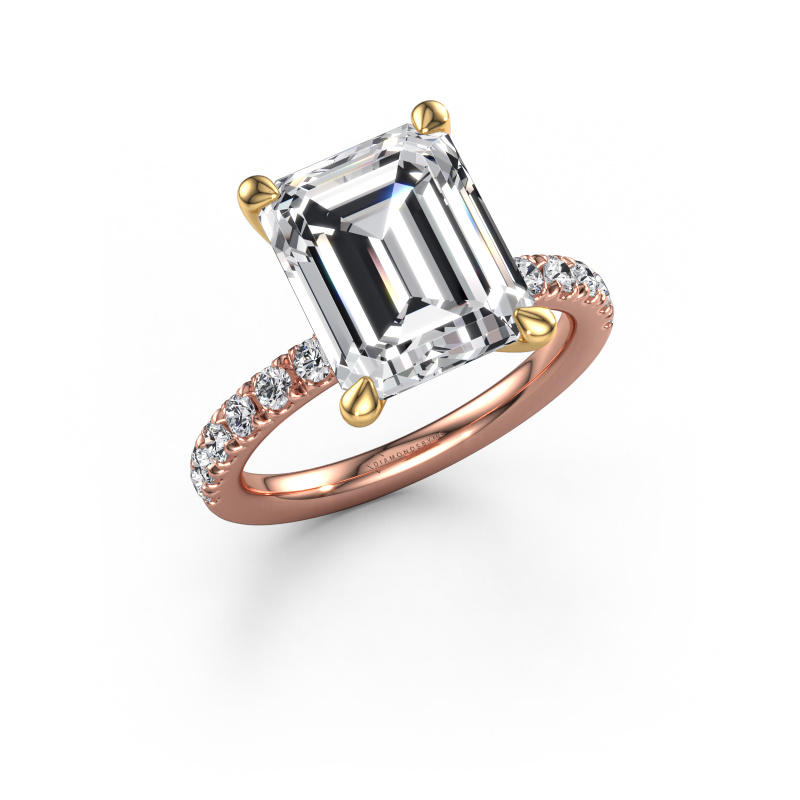Bild von Verlobungsring Crystal EME 4 585 Roségold Lab-grown Diamant 5.66 crt