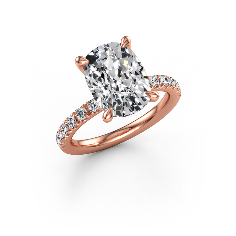 Immagine di Anello di fidanzamento Crystal CSH 4 585 oro rosa Diamante lab grown 4.95 crt