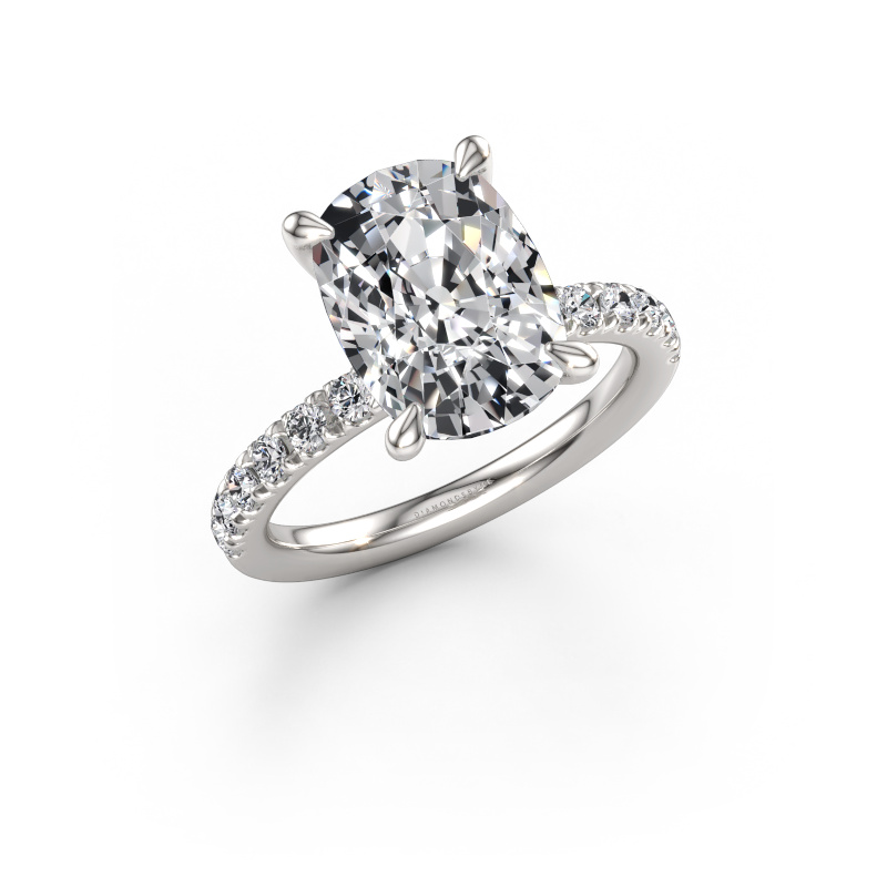 Immagine di Anello di fidanzamento Crystal CSH 4 950 platino Diamante lab grown 4.95 crt