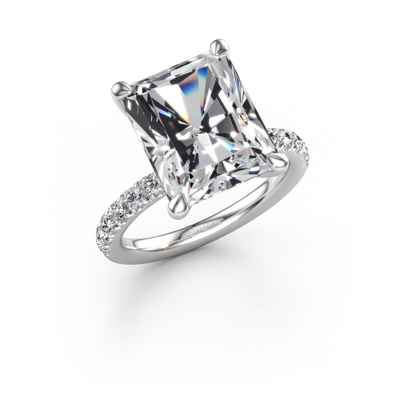 Immagine di Anello di fidanzamento Crystal RAD 4 950 platino Diamante lab grown 7.24 crt
