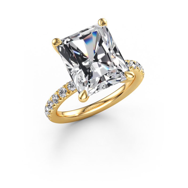 Immagine di Anello di fidanzamento Crystal RAD 4 585 oro Diamante lab grown 7.24 crt