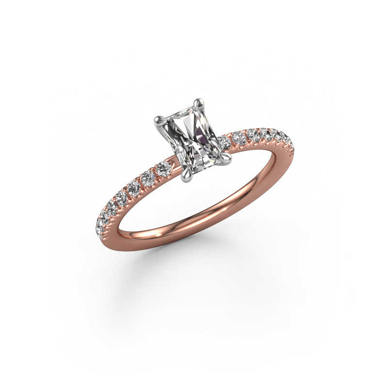 Image of Engagement ring Crystal RAD 2 585 rose gold Diamond 0.89 crt