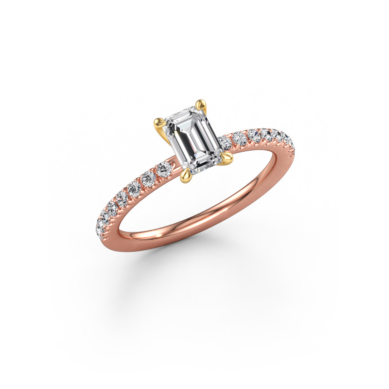 Afbeelding van Verlovingsring Crystal EME 2 585 rosé goud Diamant 0.94 crt