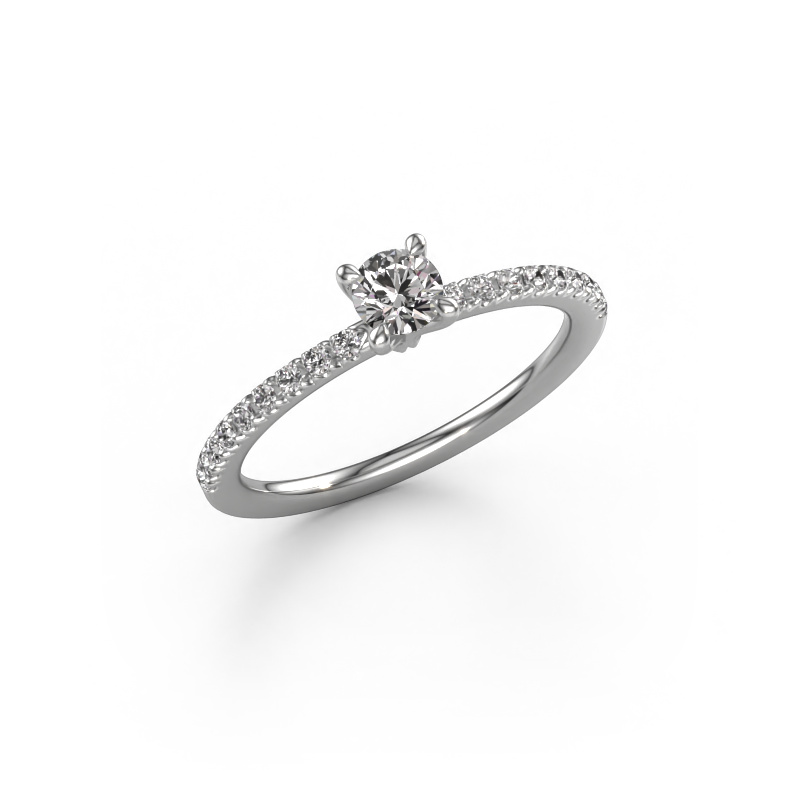 Image of Engagement ring Crystal RND 2 950 platinum Diamond 0.43 crt