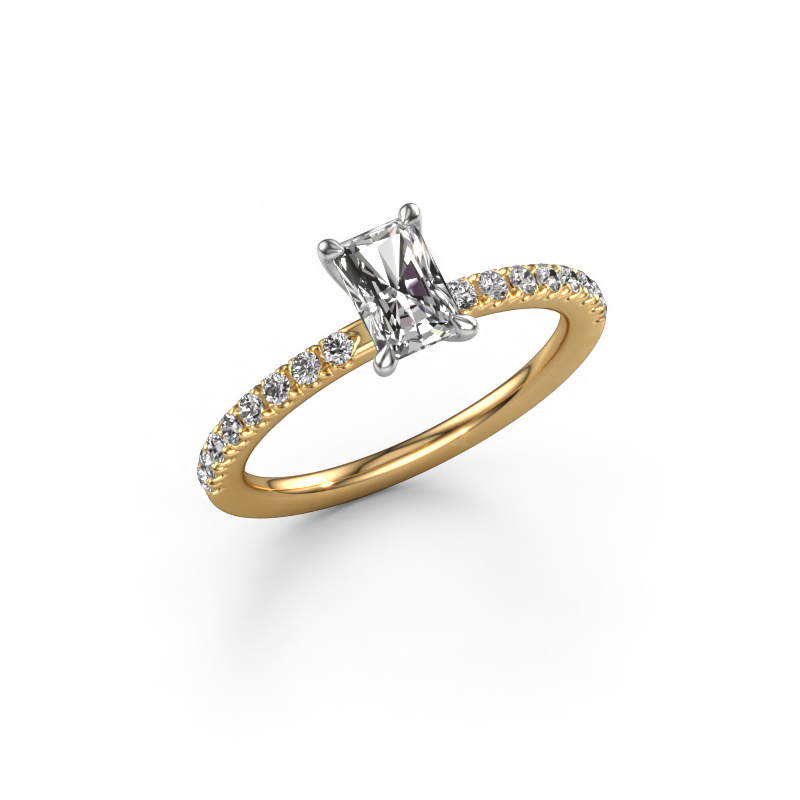 Image of Engagement ring Crystal RAD 2 585 gold Diamond 0.89 crt