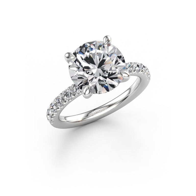 Afbeelding van Verlovingsring Crystal RND 2 950 platina Lab-grown diamant 4.36 crt