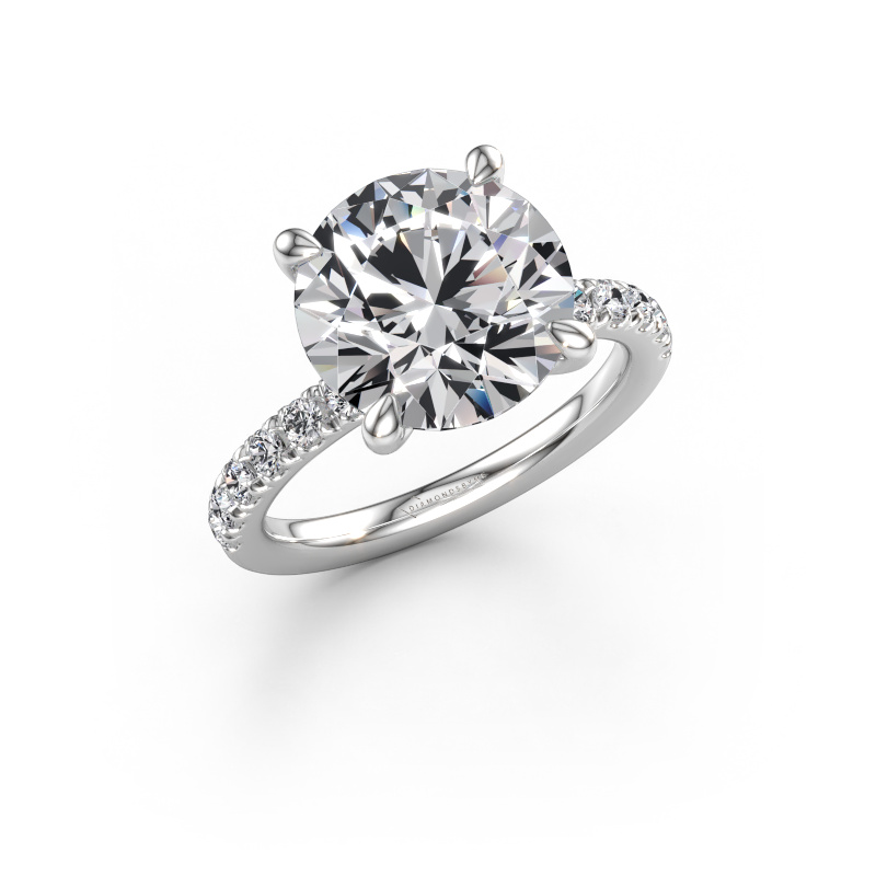Afbeelding van Verlovingsring Crystal RND 2 950 platina Lab-grown diamant 5.36 crt