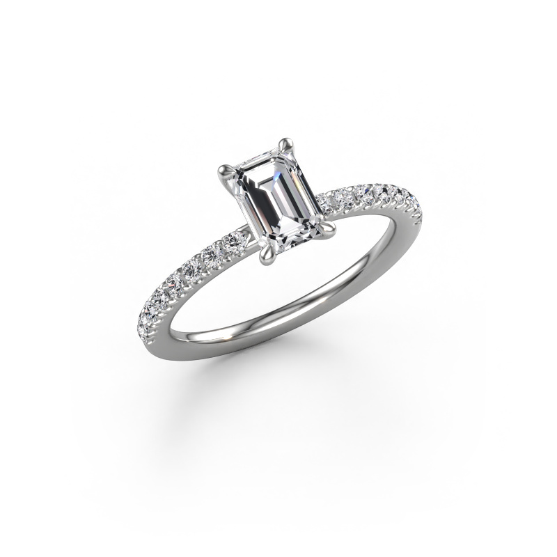 Image de Bague de fiançailles Crystal EME 2 950 platine Diamant 1.14 crt