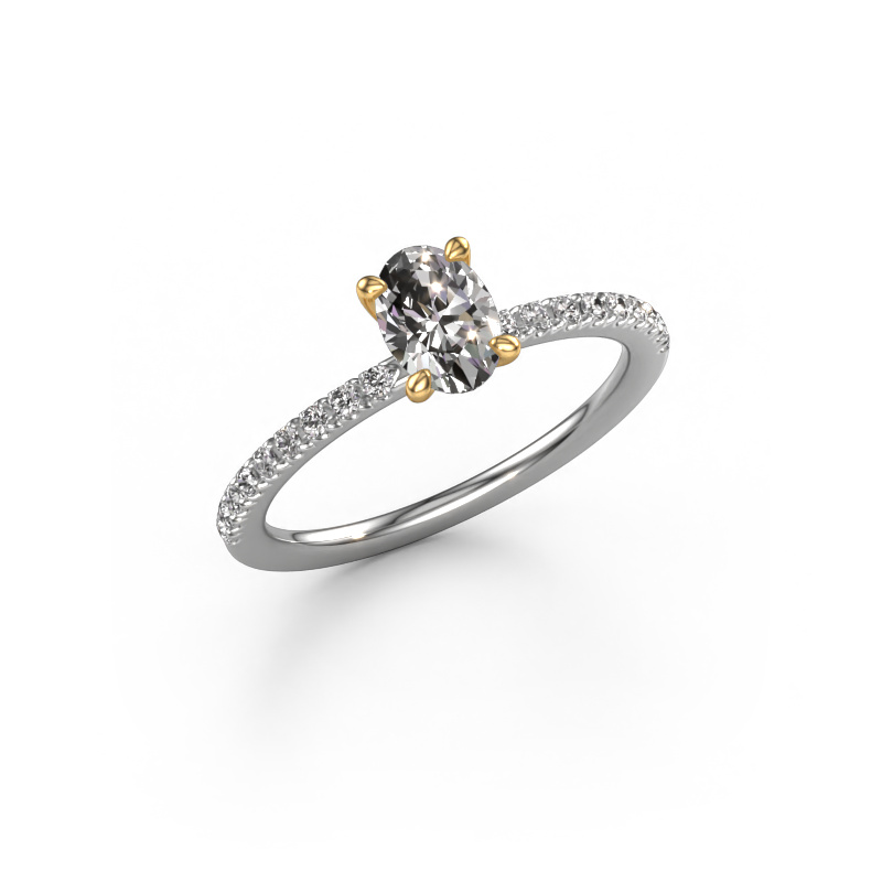 Bild von Verlobungsring Crystal OVL 2 585 Weißgold Diamant 0.78 crt