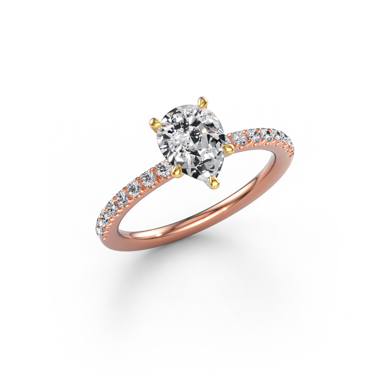 Bild von Verlobungsring Crystal PER 2 585 Roségold Lab-grown Diamant 1.24 crt