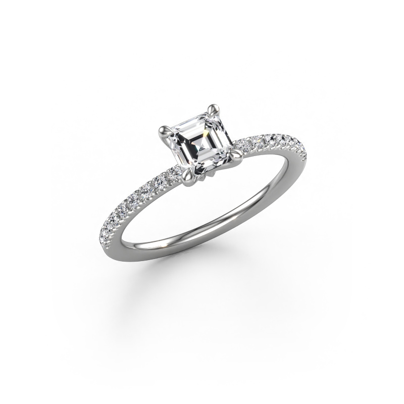 Bild von Verlobungsring Crystal ASSC 2 950 Platin Lab-grown Diamant 0.930 crt