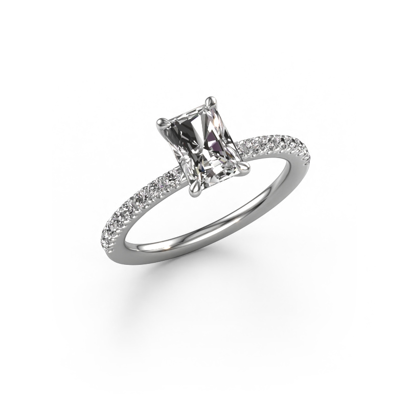 Image of Engagement ring Crystal RAD 2 950 platinum Diamond 1.24 crt