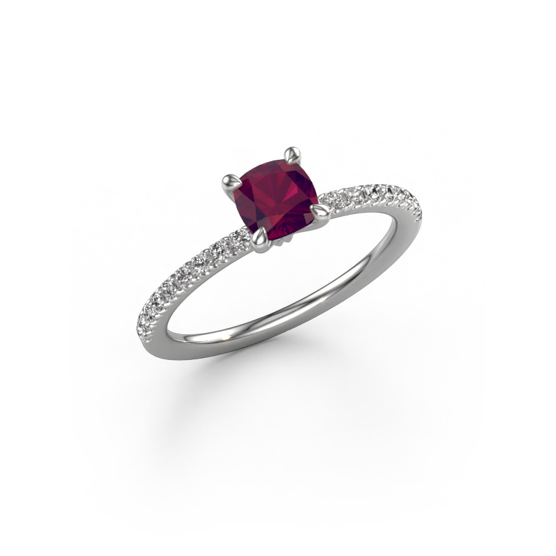 Bild von Verlobungsring Crystal CUS 2 950 Platin Rhodolit 5 mm