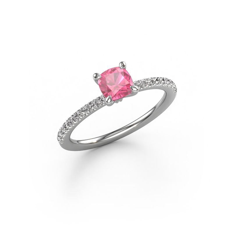 Image de Bague de fiançailles Crystal CUS 2 950 platine Saphir rose 5 mm