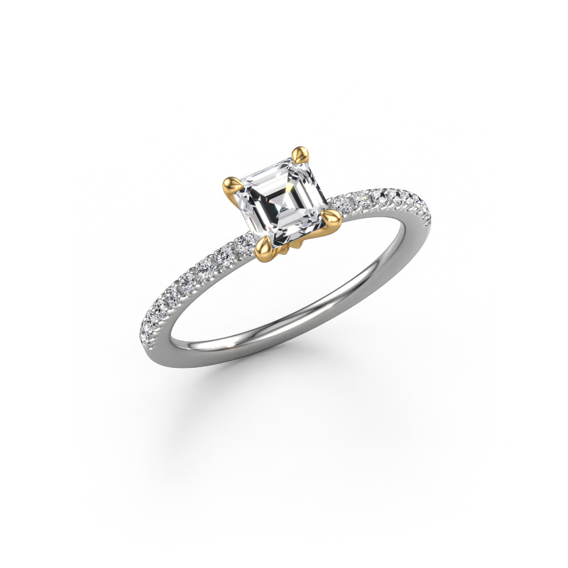Bild von Verlobungsring Crystal ASSC 2 585 Weißgold Lab-grown Diamant 0.930 crt
