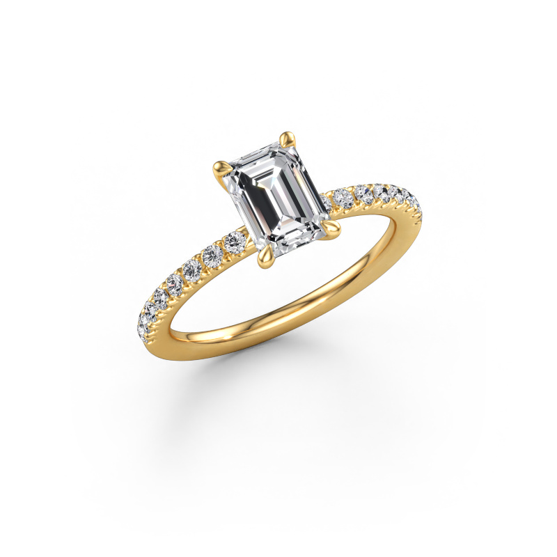 Immagine di Anello di fidanzamento Crystal EME 2 585 oro Diamante lab grown 1.39 crt