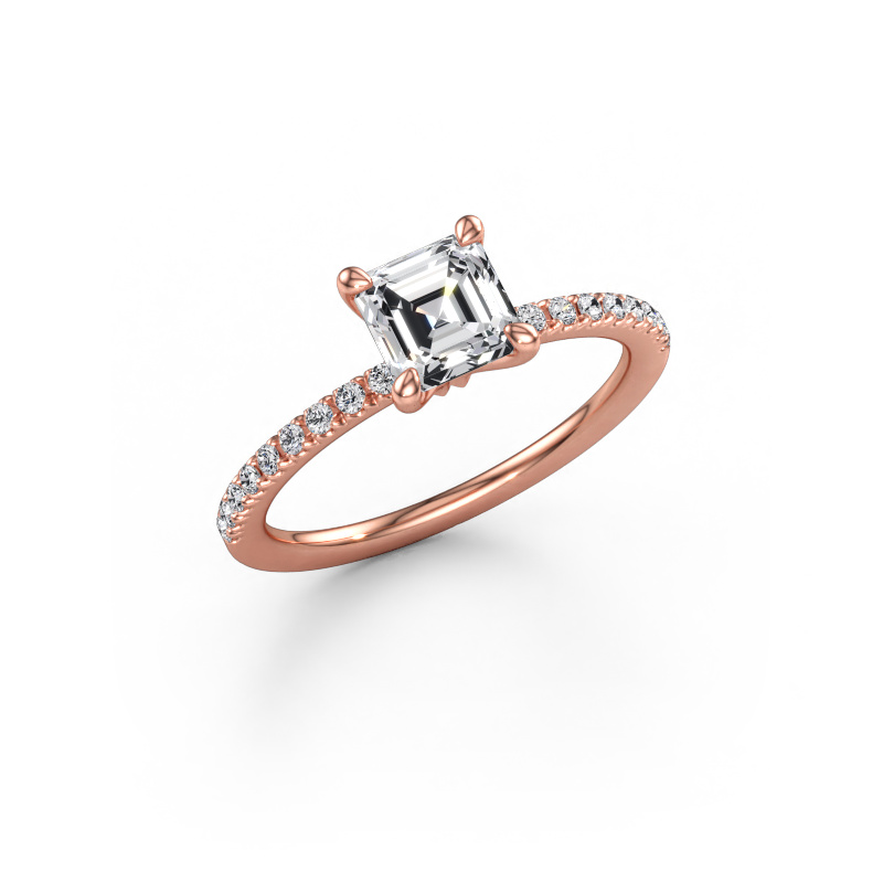 Bild av Förlovningsring Crystal ASSC 2 585 roséguld Diamant 1.18 crt