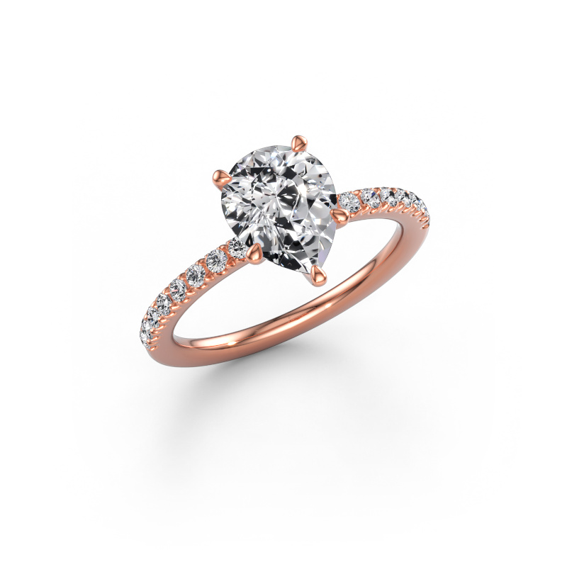 Bild av Förlovningsring Crystal PER 2 585 roséguld Labbodlad diamant 1.74 crt