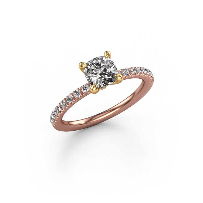 Image of Engagement ring Crystal CUS 2 585 rose gold Diamond 1.24 crt