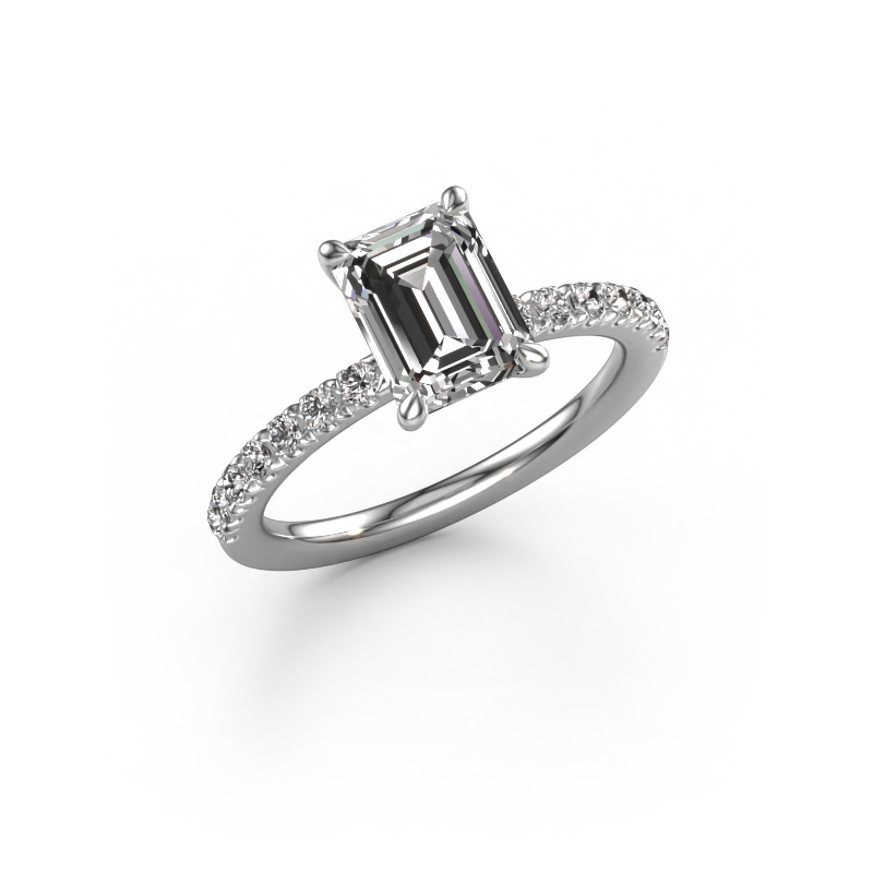 Image of Engagement ring Crystal EME 2 950 platinum Lab-grown diamond 2.03 crt