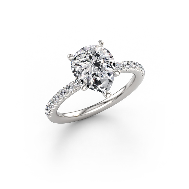 Immagine di Anello di fidanzamento Crystal PER 2 585 oro bianco Diamante lab grown 2.38 crt