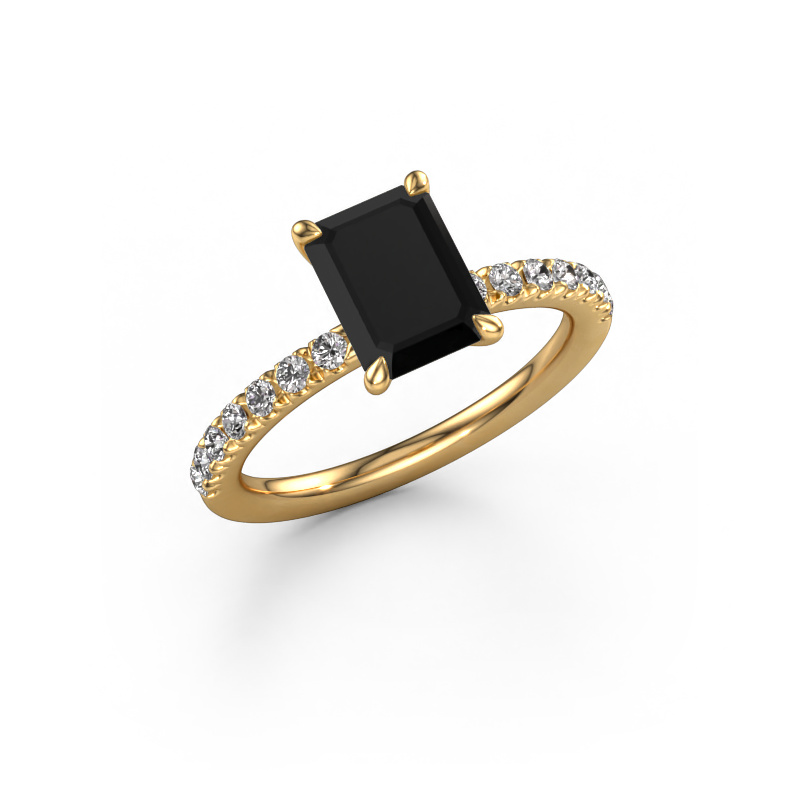 Bild von Verlobungsring Crystal EME 2 585 Gold Schwarz Diamant 2.38 crt