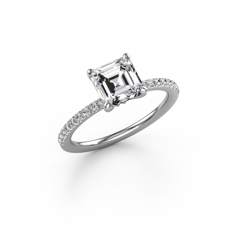 Bild von Verlobungsring Crystal ASSC 2 950 Platin Lab-grown Diamant 1.68 crt