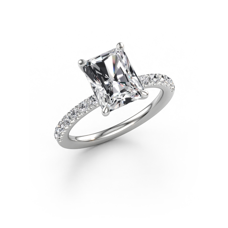 Immagine di Anello di fidanzamento Crystal RAD 2 585 oro bianco Diamante lab grown 2.78 crt