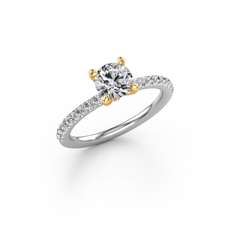 Afbeelding van Verlovingsring Crystal RND 2 585 witgoud Diamant 0.94 crt
