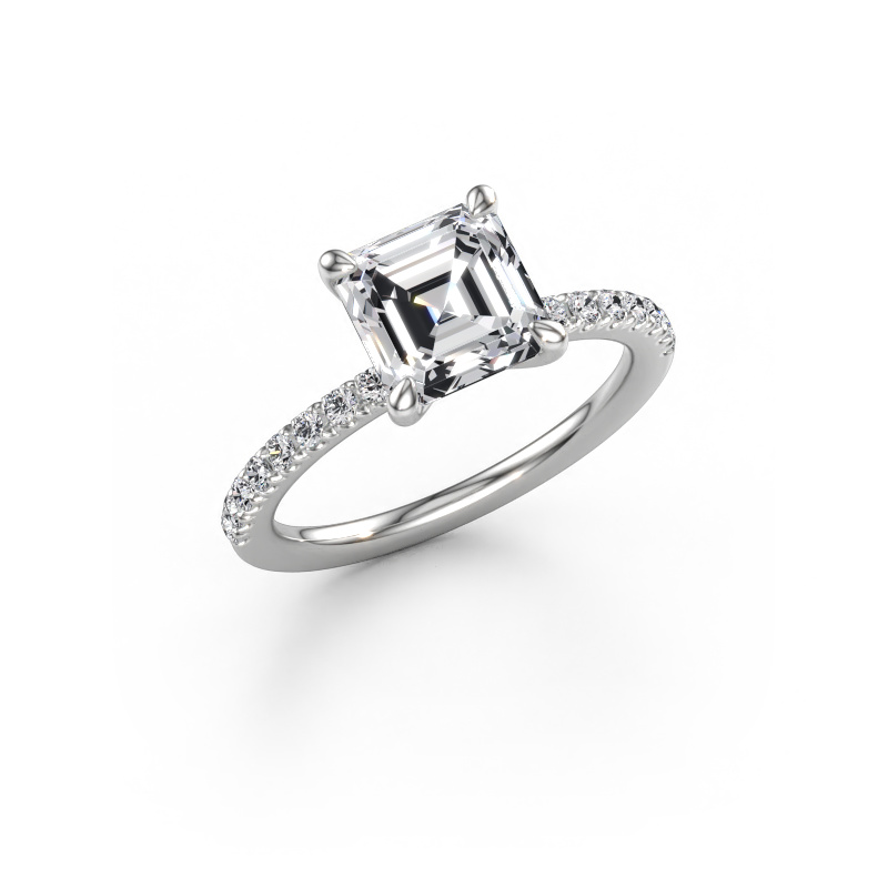 Immagine di Anello di fidanzamento Crystal ASSC 2 950 platino Diamante lab grown 2.24 crt