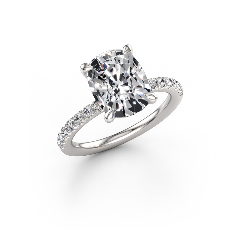 Immagine di Anello di fidanzamento Crystal CSH 2 585 oro bianco Diamante lab grown 3.78 crt