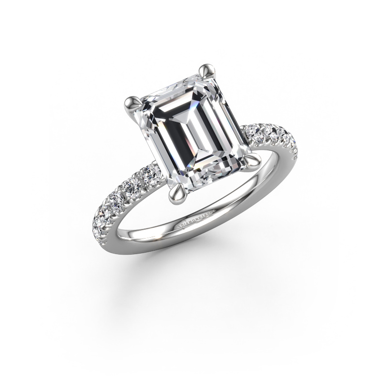Bild von Verlobungsring Crystal RAD 2 950 Platin Lab-grown Diamant 3.86 crt