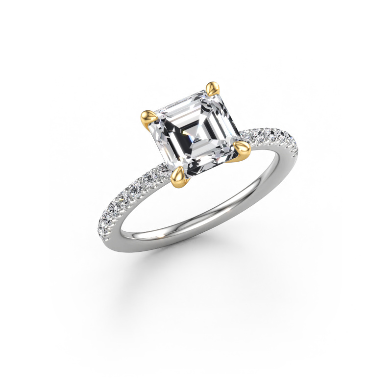 Afbeelding van Verlovingsring Crystal ASSC 2 585 witgoud Lab-grown diamant 2.24 crt