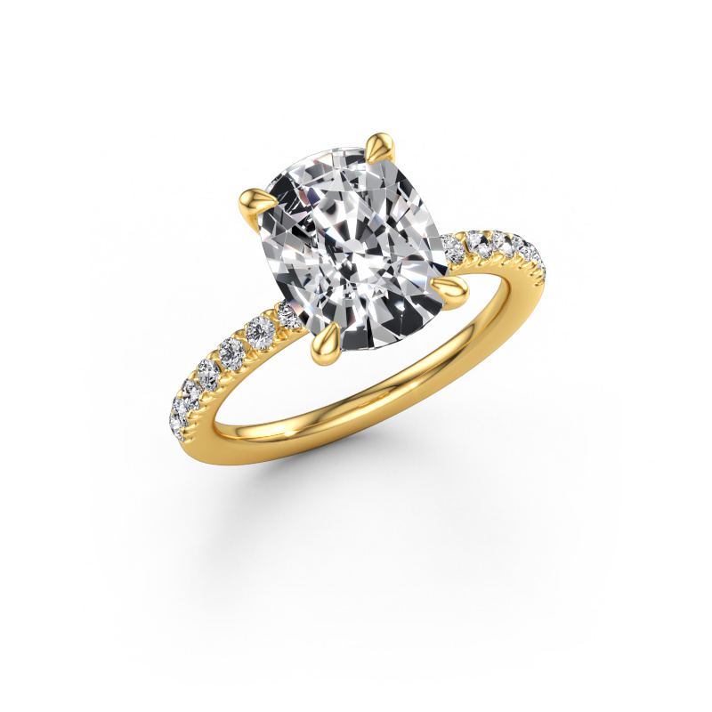 Bild av Förlovningsring Crystal CSH 2 585 gult guld Labbodlad diamant 3.78 crt