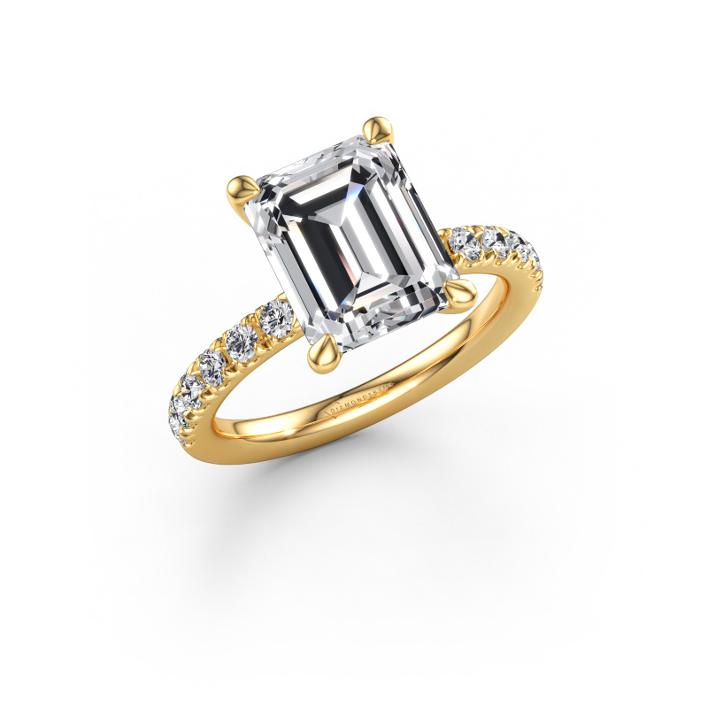 Afbeelding van Verlovingsring Crystal EME 2 585 goud Lab-grown diamant 3.86 crt