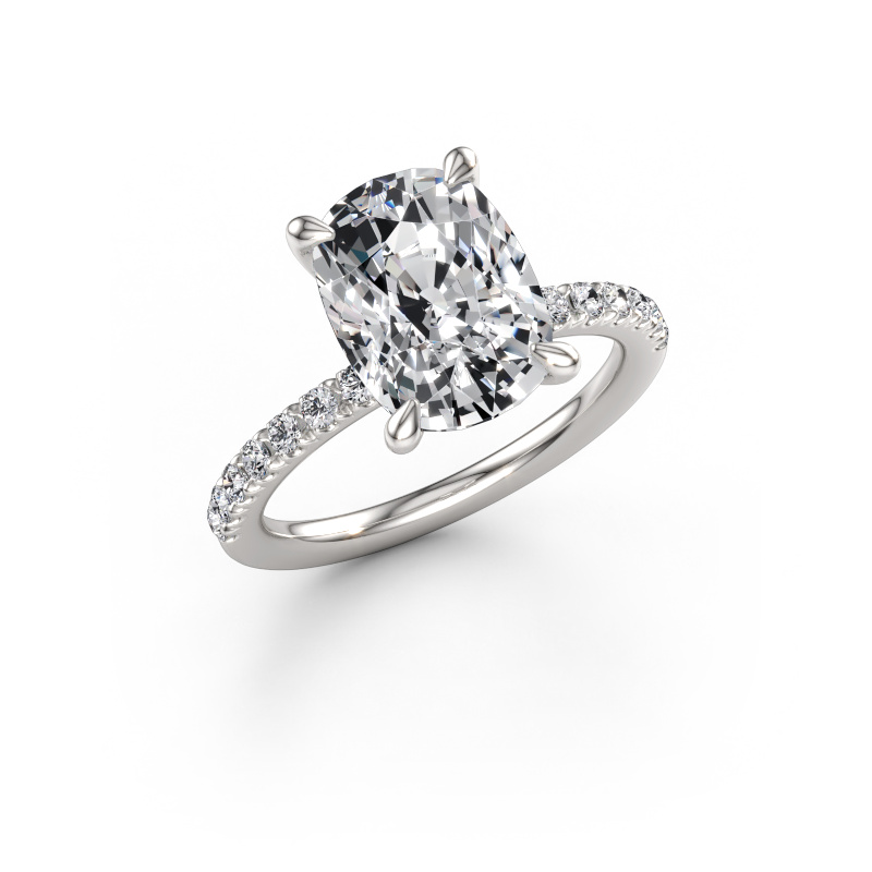 Immagine di Anello di fidanzamento Crystal CSH 2 950 platino Diamante lab grown 4.28 crt