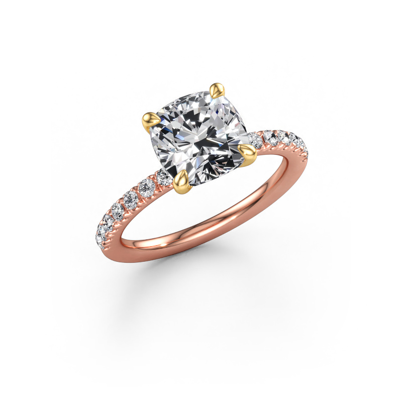 Afbeelding van Verlovingsring Crystal CUS 2 585 rosé goud Lab-grown diamant 2.78 crt